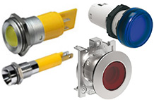 Індикатори (сигнальні лампи) з кріпленням на панель